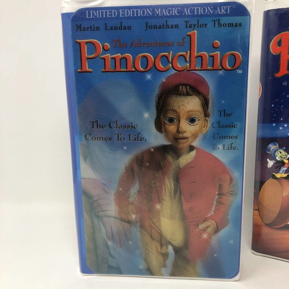 Pinocchio and The Adventures of Pinocchio VHS Tapes Disney Masterpiece New Line - Picture 3 of 8